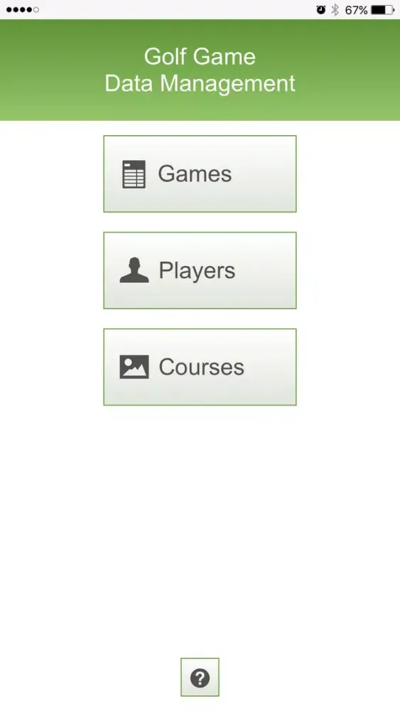 Golf Game Data Management应用截图