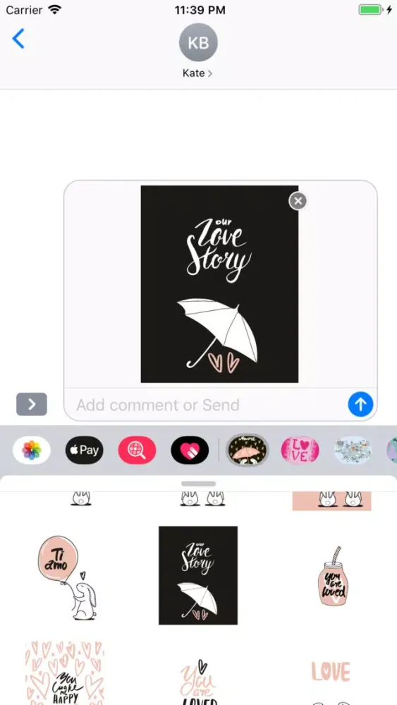 Love Cards Stickers 스크린샷