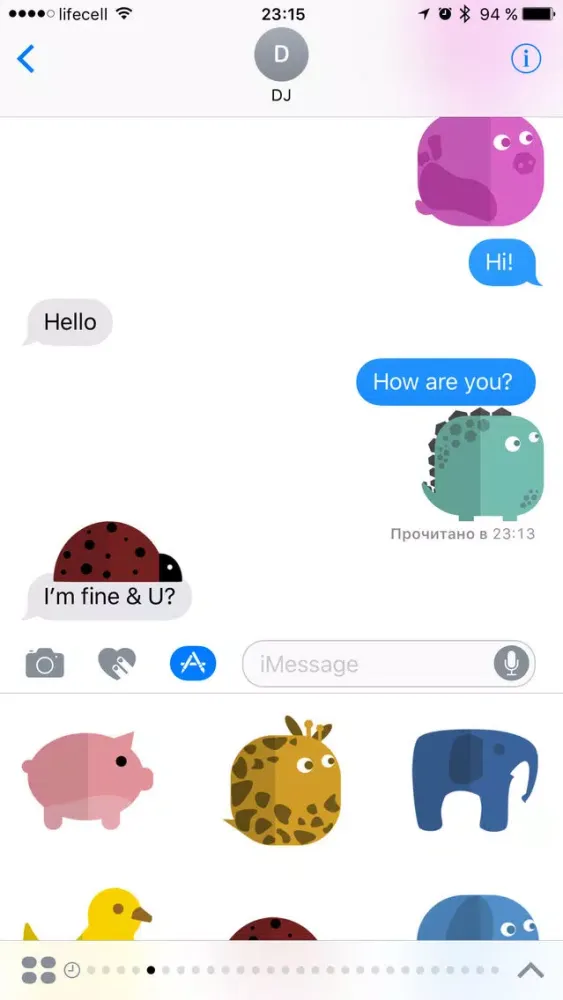 Ảnh chụp màn hình của Simple Animal Stickers