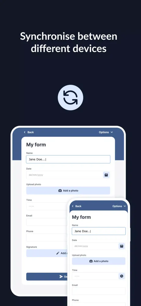 MoreApp Forms Screenshots