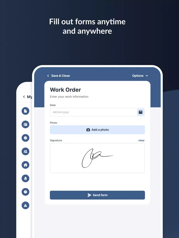 MoreApp Forms Screenshots
