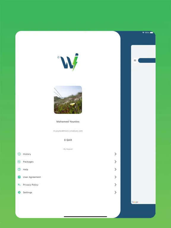 Tangkapan layar Witty Solutions iPad 