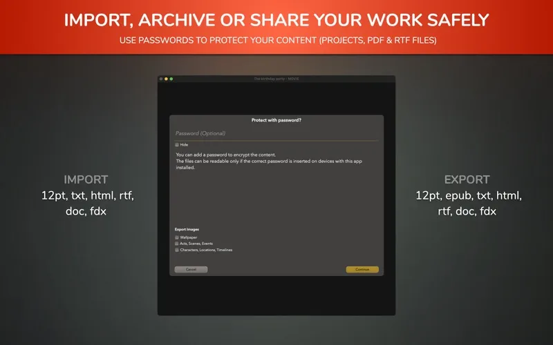 TwelvePoint for Screenwriters Screenshots