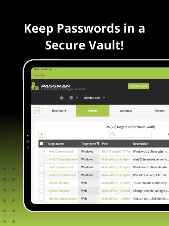 PassMan -- Password Manager iPad  Ekran Görüntüleri