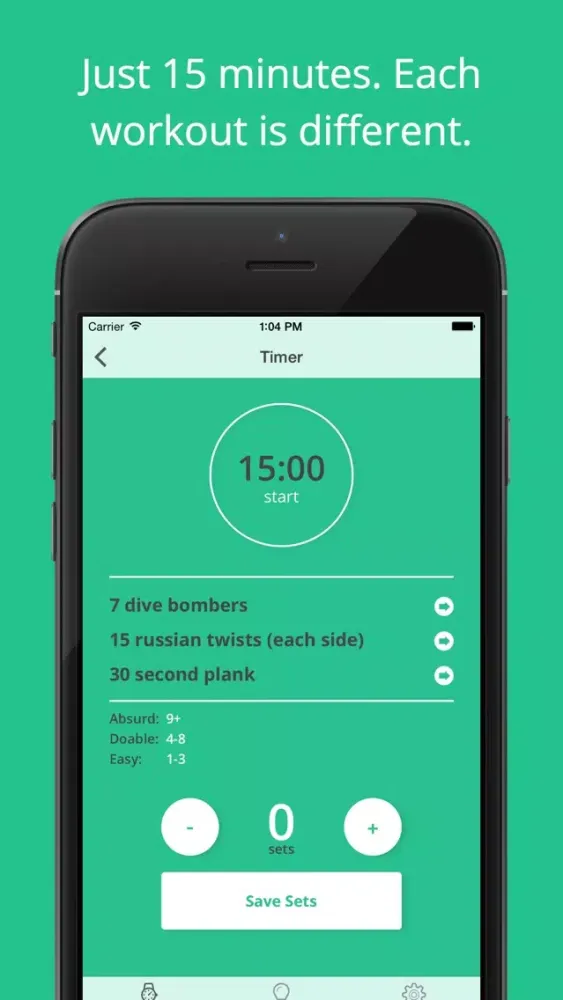 Screenshot di Tempo: Bodyweight Workouts