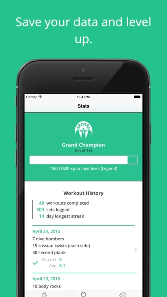 Screenshot di Tempo: Bodyweight Workouts