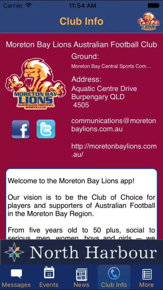 Capturas de pantalla de Moreton Bay Lions AFSC