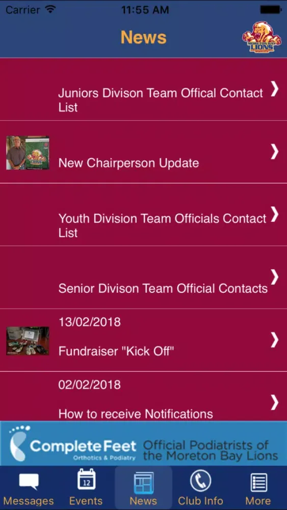 Capturas de pantalla de Moreton Bay Lions AFSC