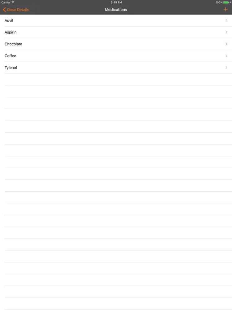 Screenshot di Simple MedicationLog iPad 