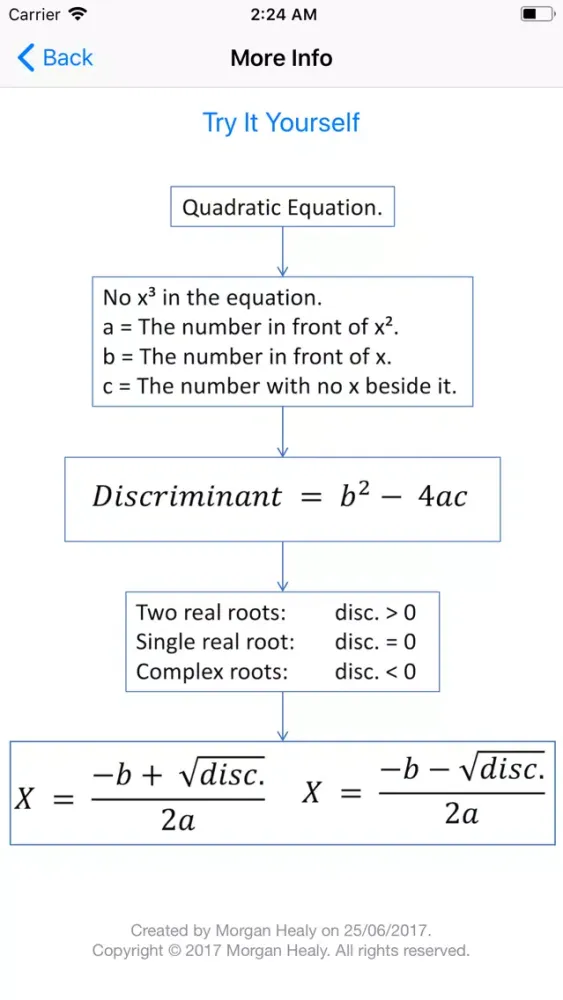 Screenshot di Polynomial Root Calculator