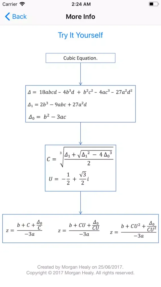 Screenshot di Polynomial Root Calculator