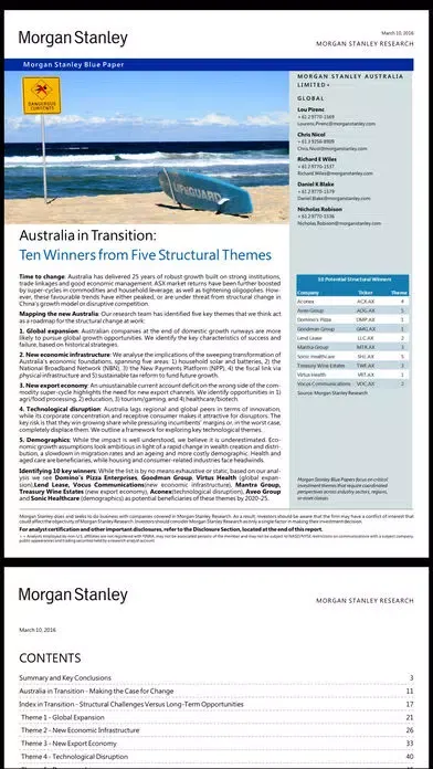 Tangkapan layar Morgan Stanley Research for iPhone