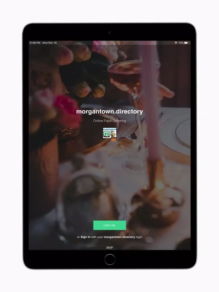 Screenshot di MyMenus Online iPad 