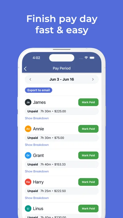 Employee Link: Timesheet App Ekran Görüntüleri