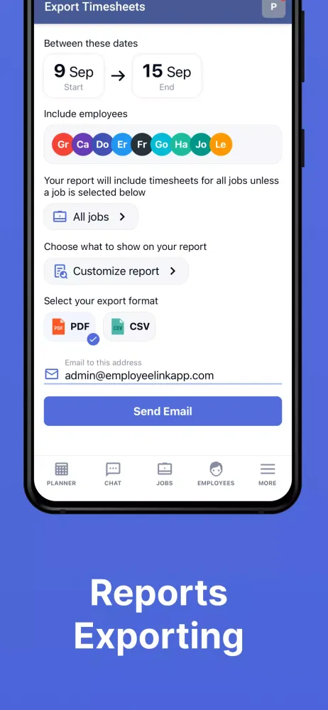 Timesheets - Employee Link Screenshots