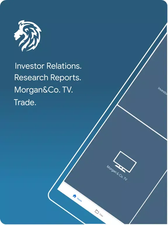 Screenshot di Morgan&Co. Research iPad 