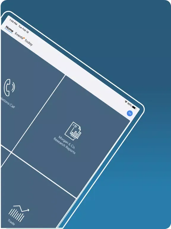 Screenshot di Morgan&Co. Research iPad 