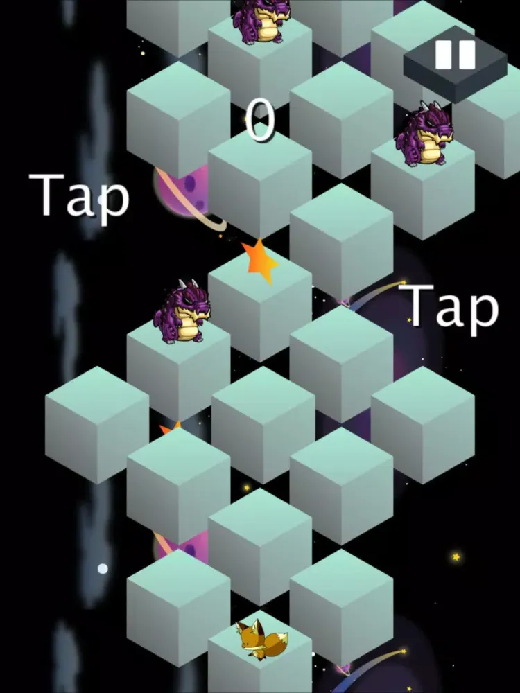 Jump in Space - animal run and jump game iPad  스크린샷