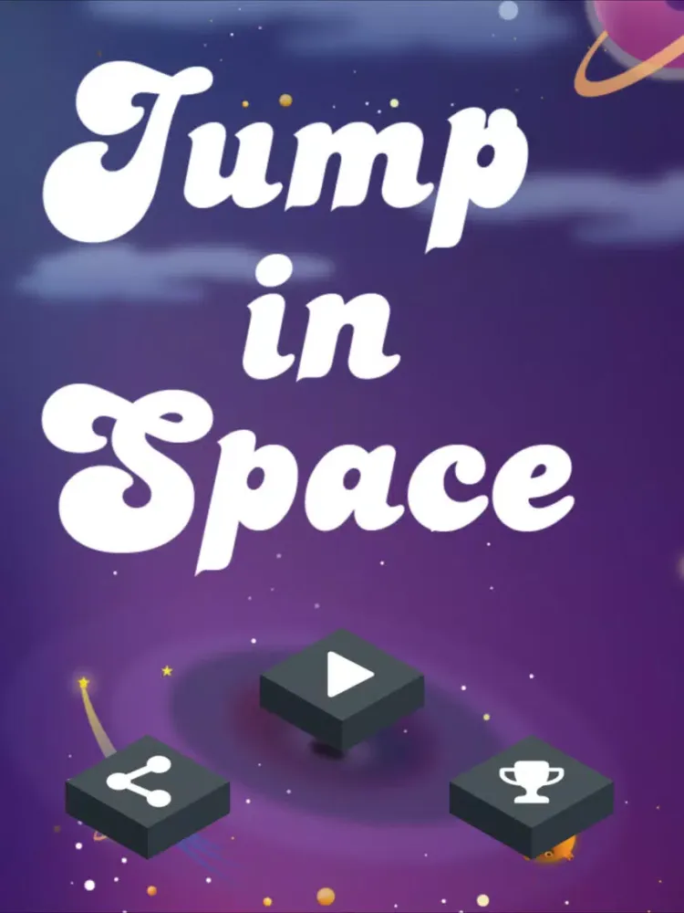 Jump in Space - animal run and jump game iPad  스크린샷