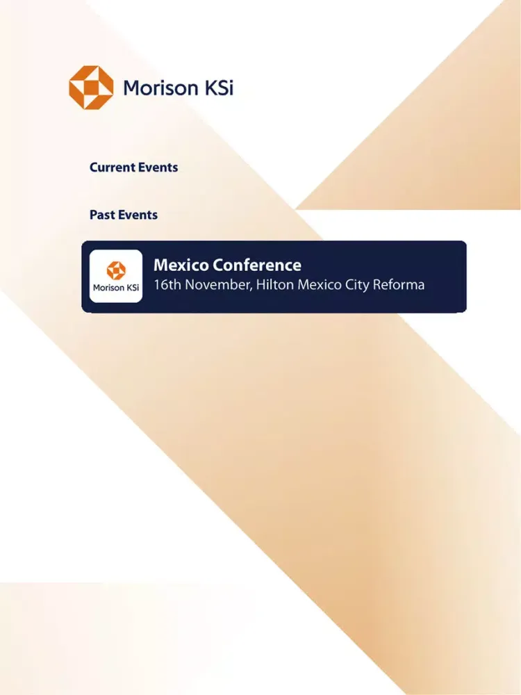 Morison KSi Events iPad  스크린샷