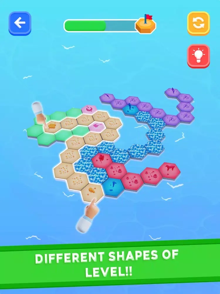 Tangkapan layar Match Color 3D : Puzzle Game iPad 
