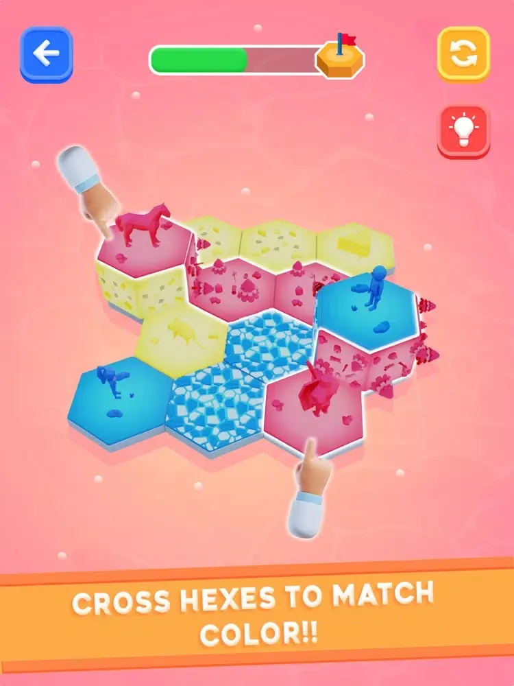Tangkapan layar Match Color 3D : Puzzle Game iPad 