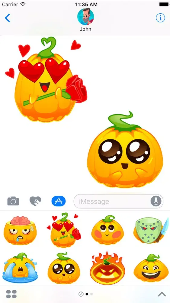 Capturas de pantalla de Halloween Pumpkins Emoji