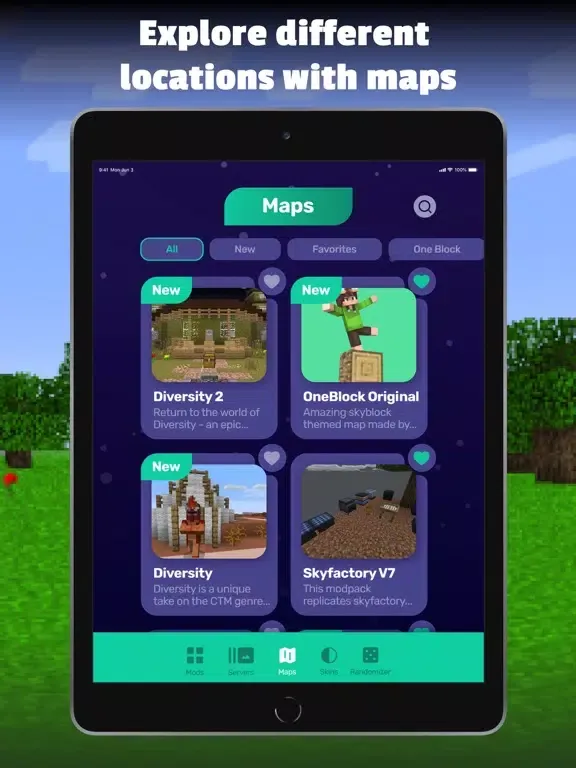 Morph Mods Skins for Minecraft iPad 應用截圖