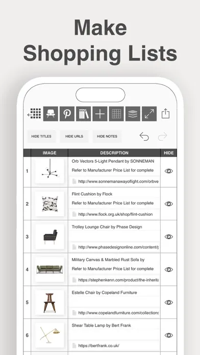 Morpholio Board - Moodboard Screenshots