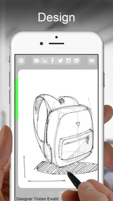 Tangkapan layar Morpholio Journal – Sketchbook