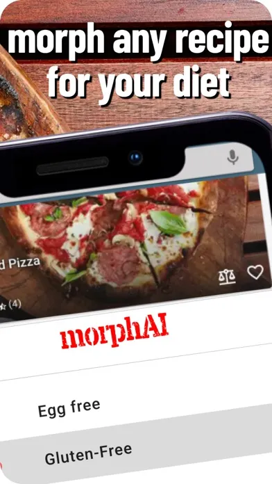 Capturas de tela do morphood: Personalize Recipes