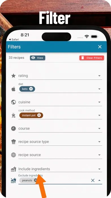 Capturas de tela do morphood: Personalize Recipes
