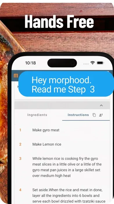 Capturas de tela do morphood: Personalize Recipes