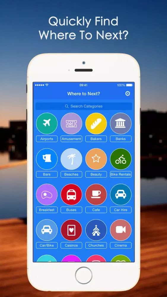 ภาพหน้าจอของ Where To Next? - Find Restaurants, Bars and Businesses around you!