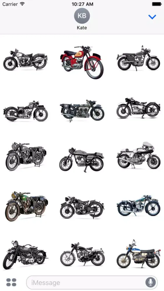Tangkapan skrin Classic Motorcycle Stickers