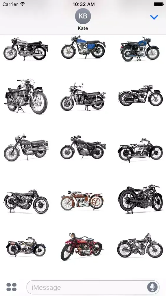 Tangkapan skrin Classic Motorcycle Stickers