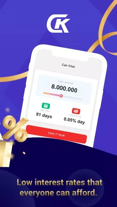 Ảnh chụp màn hình của Cair Kilat-Kredit now