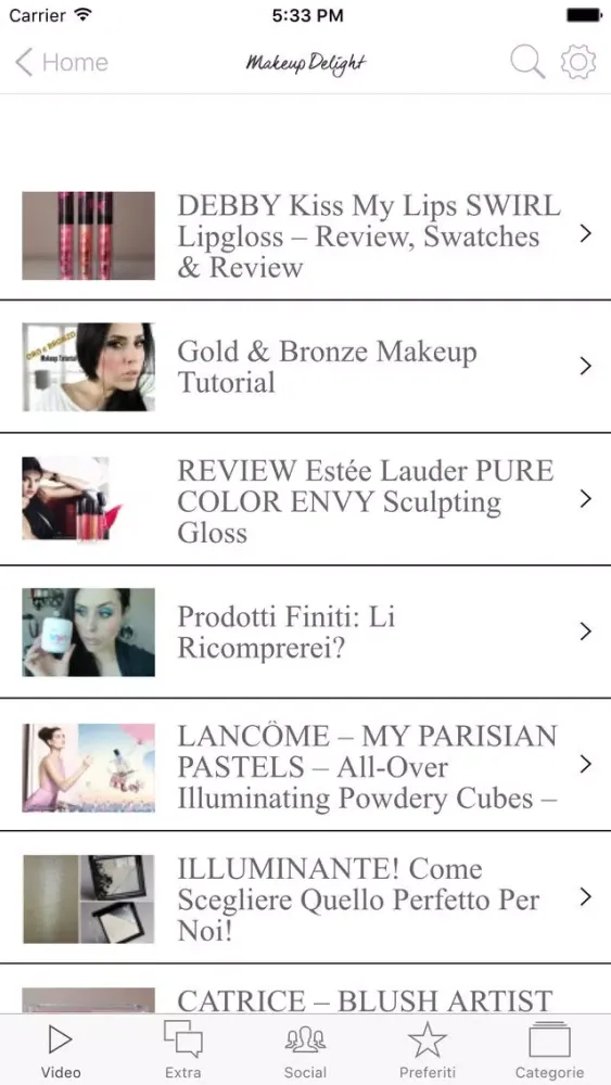 Makeup Delight – App ufficiale Screenshots