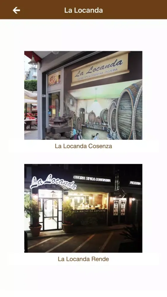Captures d'écran de La Locanda