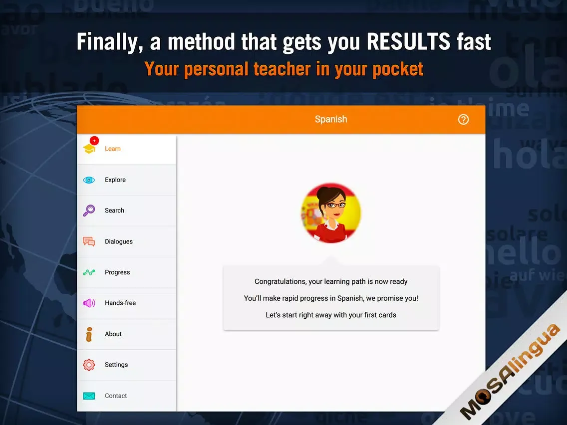 Learn Spanish - MosaLingua iPad 應用截圖