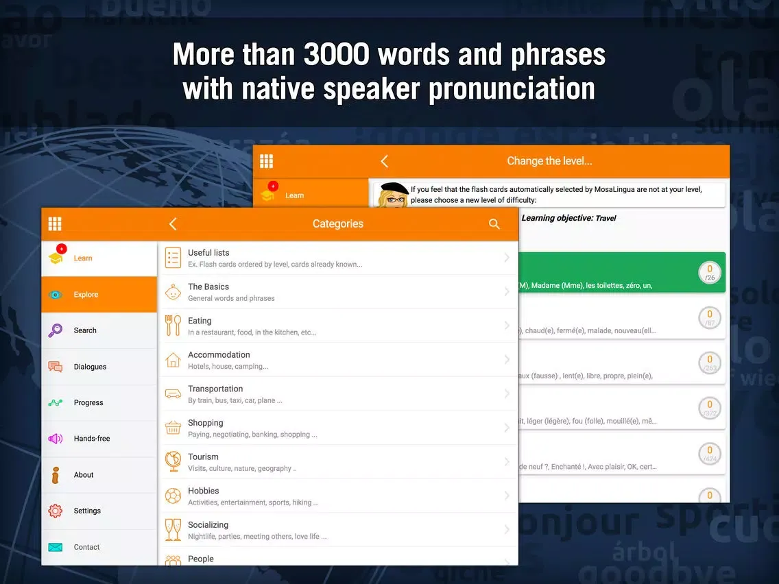 Capturas de tela do Learn French - MosaLingua iPad 