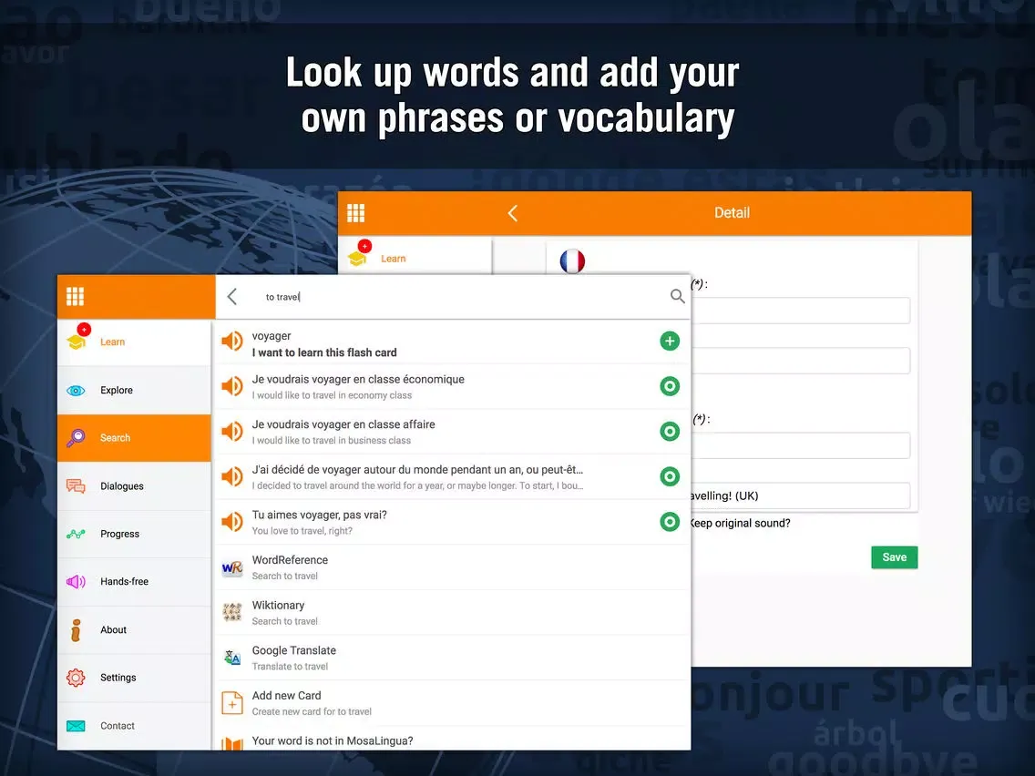 Capturas de tela do Learn French - MosaLingua iPad 