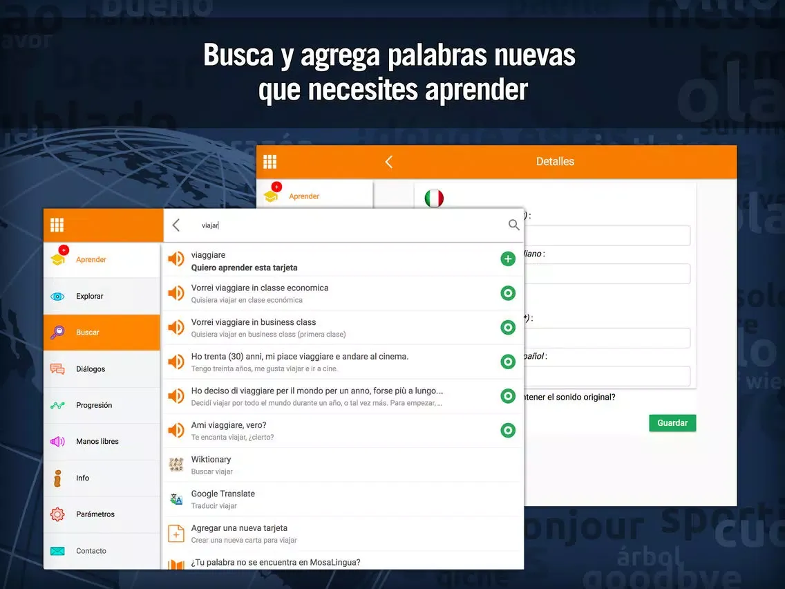 Zrzuty ekranu Aprender italiano - MosaLingua iPad 