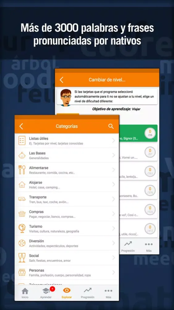 Zrzuty ekranu Aprender italiano - MosaLingua