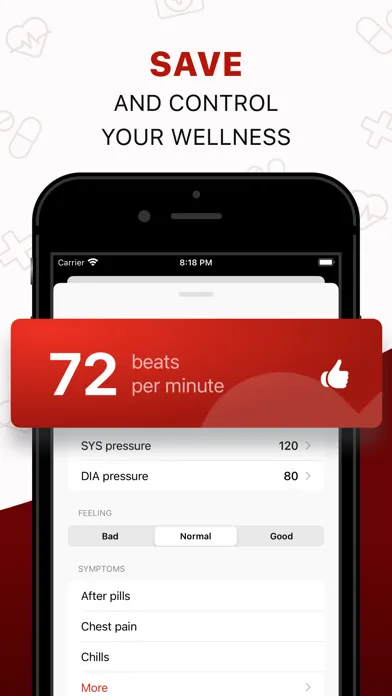 Ảnh chụp màn hình của Heart Rate Health: Pulse Mate