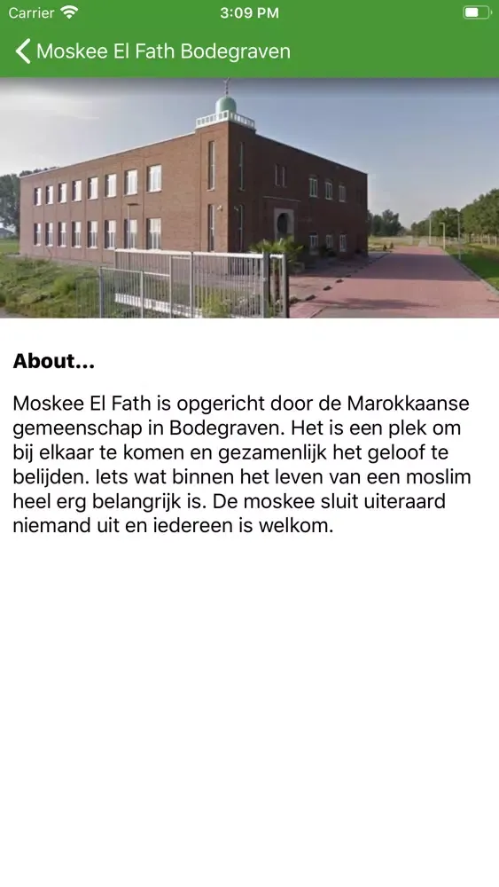 Tangkapan skrin Moskee El Fath Bodegraven
