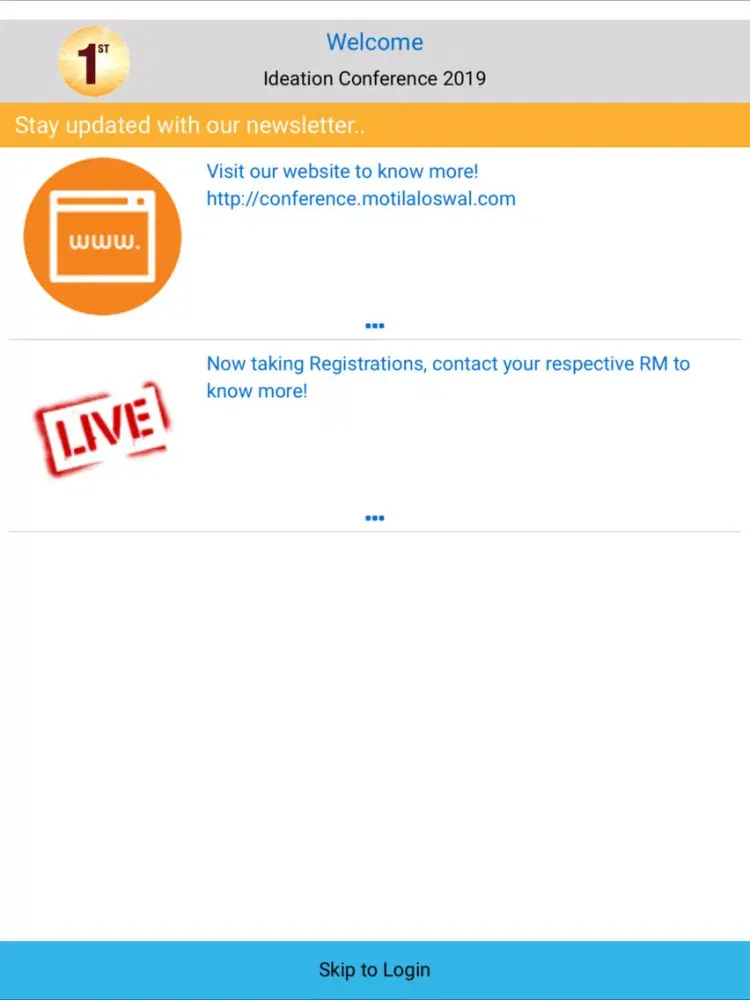 Скриншоты Motilal Oswal Conferences iPad 