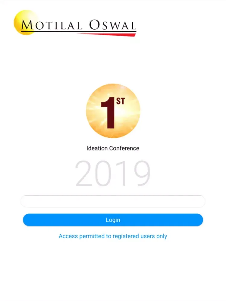 Скриншоты Motilal Oswal Conferences iPad 
