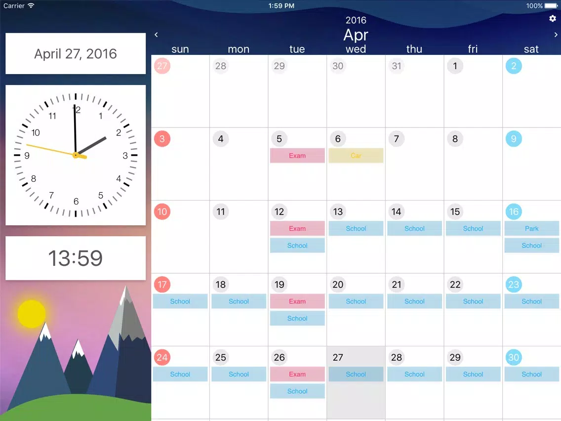 Date&Time iPad  Ekran Görüntüleri