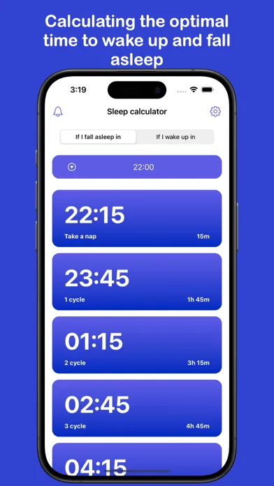 Sleep Time Calc Screenshots